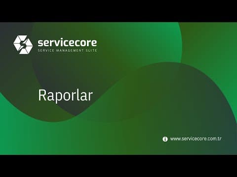 Raporlar ve Report Wizard video önizlemesi