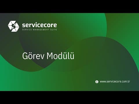 Görev Modülü ve Kişisel İş Listesi video önizlemesi